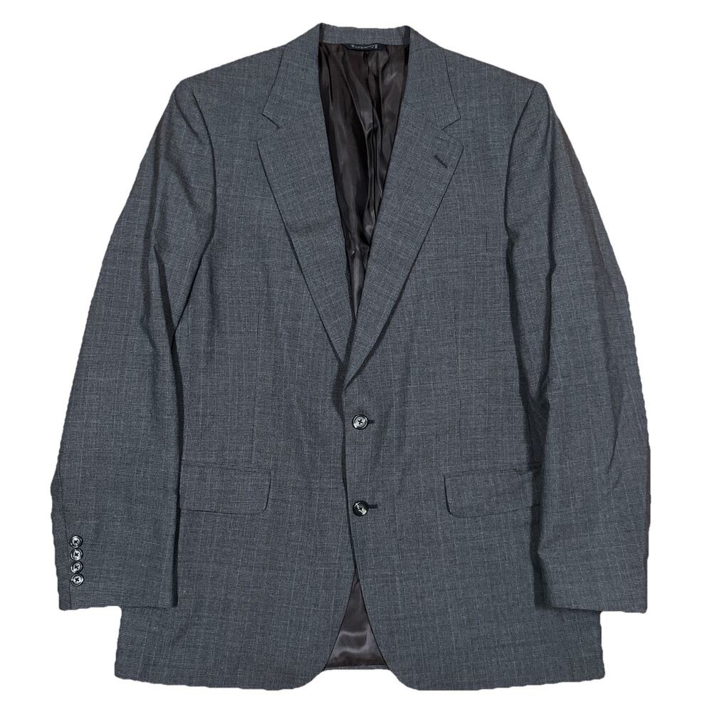 Vintage Burberrys Men's Greg Two Button Blazer Sport Coat Union Made‎ USA Jacket